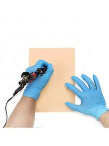 1/5/10/20/30/50片软硅胶垫 - 空白纹身练习皮、厚粉色永久化妆练习皮、双面临时纹身练习皮 - 杏色 - 查看 3