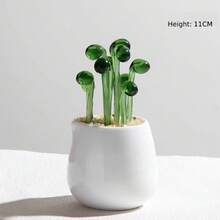 Colorful Creative Glass Plant Desk Decoration Glass Succulent Terrarium - Mini Cactus And Sprout Planter Decor Piece For Office And Home Gift Home Decor - Multicolor - View 17