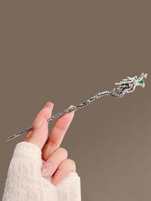 1pc Women's Minimalist Metal Snake Hairpin, Elegant Barrette Hairclip For Updos, Suitable For Everyday Use - Multicolor - View 5