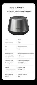 Lenovo Bluetooth Speaker K3Pro Small And Exquisite Easy To Carry Super Bass Built-In Microphone HD Call Clear And Loud Long Battery Life Full Device Compatibility Black - Black - View 7