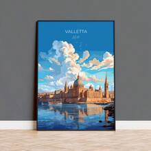 1 peça/3 peças Pôsteres de arte de parede Moldura opcional Viagem moderna Paisagem de viagem Pôsteres de cidade Ilhas da Costa Azul Dias ensolarados Belas paisagens Pintura em tela Arte de parede Adequado para decoração de quarto e casa