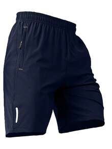 Men's Quick Dry Sports Shorts With Pockets - Lightweight Running, Fitness, Basketball Workout Shorts, Comfortable Breathable Activewear - Blue - View 5