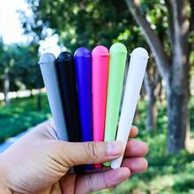 AREWTEC Tobacco Rolling Cone Paper Jar, 4.7" Plastic Doob Tube Stash Jars, Cigarette Paper Joint Holder Box, Airtight Solid Pre-Roll Sealed Container Storage Case (1 PC)