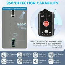 360° Wireless Radar Detector For Cars, With Speed Camera Detection, Voice Alerts, Quick Reaction, Real Time Vehicle Speed Alert, Great For Safer Driving - Negro - Ver 5