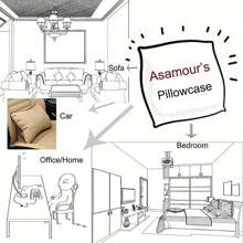 1pc Super Soft Short Plush Single-Sided Printed Throw Pillow Cover, 18" X 18", Non-Embroidered, "Giraffe Day Lets Us Connect" Design, Square Cushion Cover For Sofa Bed Bedroom Car Living Room, No Filler