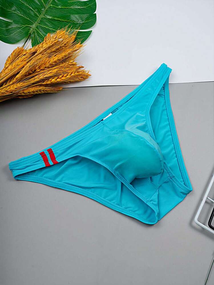 6 Peças Cuecas Masculinas, Cuecas Boxer, Cor Sólida Simples Aleatória Moda Básica Cuecas Boxer Triangulares Masculinas, Secagem Rápida, Macias, Amigáveis à Pele - Multicolorido - Visão 8