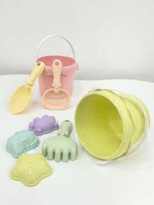 12pcs Beach Toys Set, Including Bucket, Shovel, Rake, Watering Can, Ocean Animal Molds, Summer Beach Water & Sand Play Toys Set, Interactive Parent-Child Playtime, Educational, Gift For Boys, Girls, Party