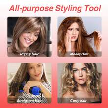Hot Air Comb For Styling, Volume And Straightening - Curling Comb In One Go, Professional Salon Hairdressing Tool, Fast Drying, Anti-Frizz, Achieve Salon Effect At Home, Best Gift For Women - US A Type Plug(110-127V) - View 7