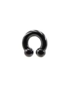 1 Peça Piercing de Septo/Expansor de Orelha Interno com Rosca, Formato de Bola com Picos, Material Aço Inoxidável, Tamanho Grande de 3mm a 10mm