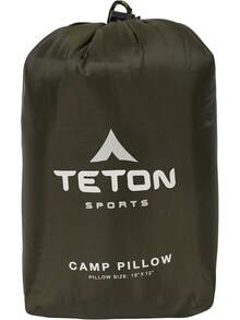 TETON Sports Almohada de campamento perfecta para cualquier momento que viajes; Camping, mochilero, aviones y viajes por carretera; Almohada cómoda para cuello y apoyo lumbar; usted puede llevarlo a cualquier lugar; almohada lavable - Verde - Ver 11