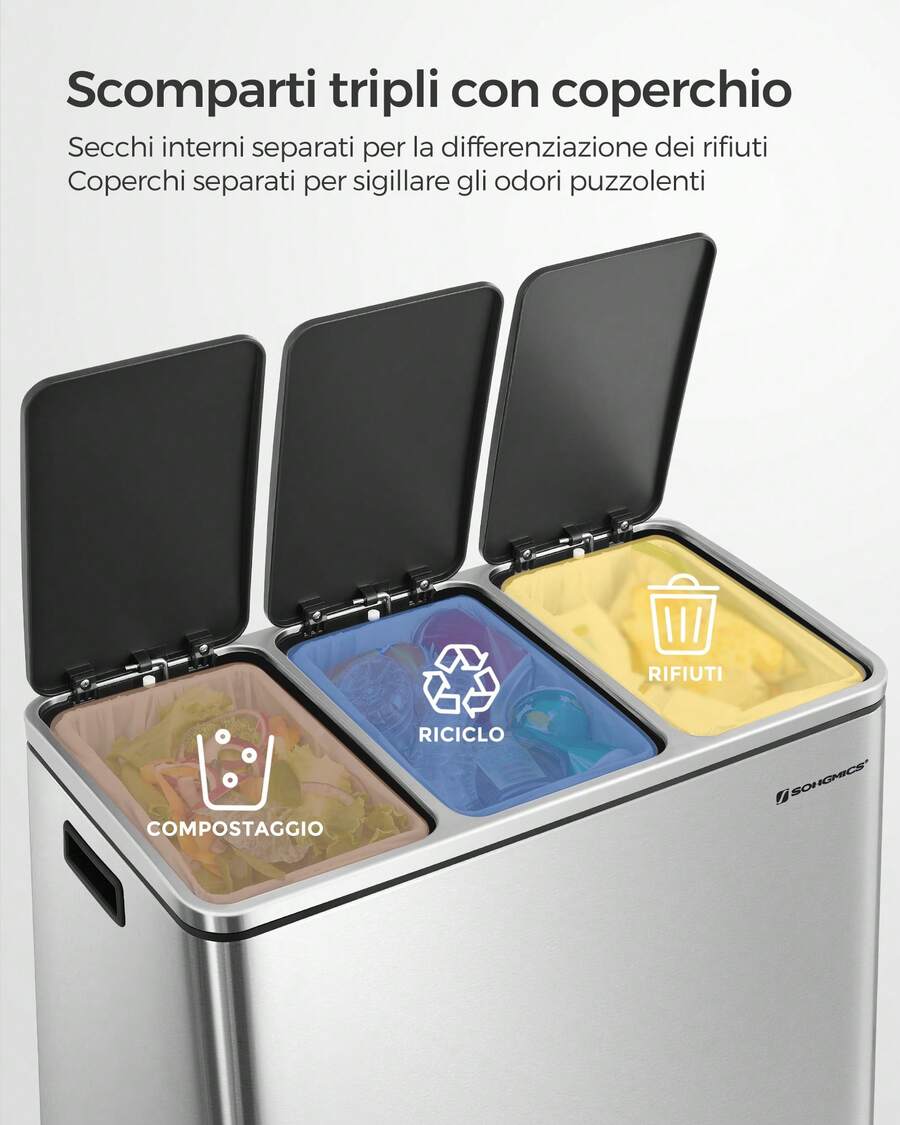 Trash Cans - Bạc - Xem 1