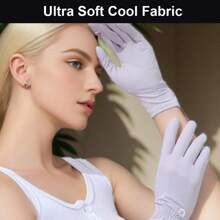 Ultra Thin Full Finger UV Protection Gloves Driving Gloves Women, UV Gloves Sun Protection Gloves