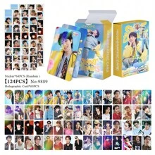 30 قطعة/92 قطعة (60 بطاقة + 32 ملصق)/124 قطعة (60 بطاقة + 64 ملصق) مجموعة بانقتان سونيونغدان كي بوب هولوغرافي مزدوجة الوجه - RM، Jin، J-Hope، Jimin، V، وبطاقات LOMO مجموعة صندوق، تشمل مجموعات بطاقات المشاهير وفرق البوب والعرض، بضاعة متوفرة