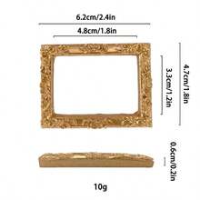 欧式复古INS金色迷你相框道具美甲项链拍照饰品珠宝拍摄背景配件 - 彩色 - 查看 21