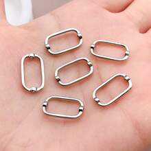 2/4/6件18K镀金珠框双孔框隔珠长方形空心隔珠适用于串珠DIY耳环手链项链珠宝工艺品制作 - 彩色 - 查看 14