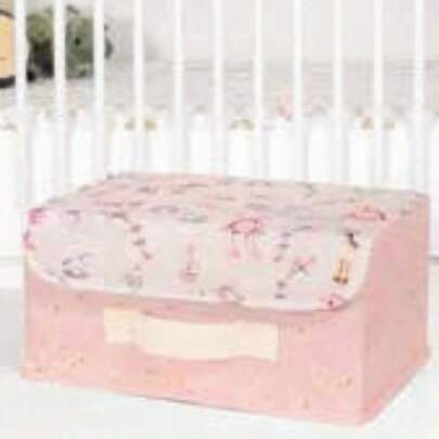 MADE IN TURKEY Under Sofa Baby Storage Box | 50x38x19 Cm | Polypropylene Fabric With Cardboard Support