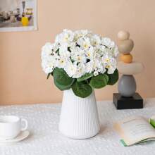 2 Stücke künstliche Begonienblume, Simulation Geranie, Simulation Grünpflanze Künstliche Blume, geeignet zum Aufstellen im Wohnzimmer, Schlafzimmer, Büro, moderne Heimdekoration, Raumdekoration Geschenkidee