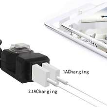 AD 1 件摩托车 USB 手机充电器，防水电动自行车双 USB 手机充电器 9V-24V
