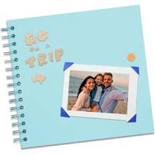 1 Peça Álbum de Fotos Scrapbook DIY de 7x7 Polegadas, Papel Kraft em Branco, Scrapbook com 20 Folhas, Livro de Memórias para Casamento, Família, de Volta às Aulas, Suprimentos Escolares
