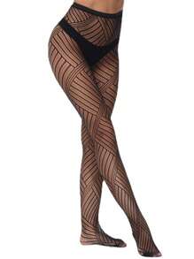 Juego de 3 pares de medias de rejilla con jacquard para mujer de talla grande, pantalones ceñidos verticales huecos, mallas sexy con escamas, adecuadas para fiesta, hogar, oficina, medias negras, pantimedias góticas de estilo Y2K