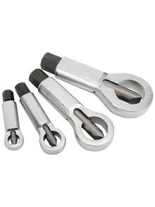 4pcs Nut Splitter Set, Heavy Duty Nut Splitter Breaker Broken Damaged Screw Stuck Nut Removal Splitting Tools (Blue Box) - Blue - View 3