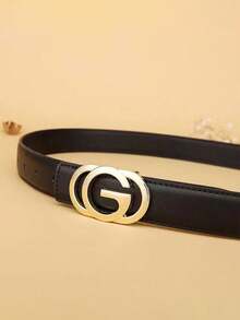 1 件/2 件时尚黑色真皮女式腰带 - 百搭时尚，适合搭配牛仔裤和休闲装，适合春季 - A - 查看 9