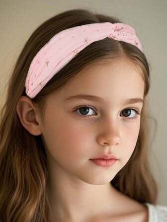 3-delat set med elastiskt hårband och stjärnmönster för flickor