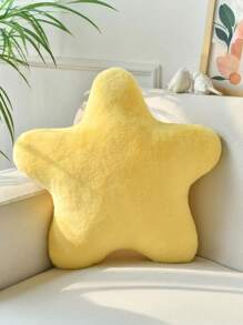 情人节装饰抱枕，可爱星形毛绒抱枕，柔软仿兔毛抱枕，适用于沙发、卧室和客厅，情人节和新年家居装饰，送给爱人的情人节礼物