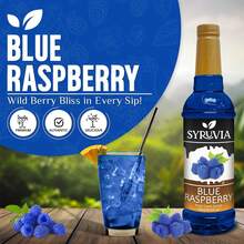 Syruvia Blue Raspberry Syrup 25.40 Ounces Blue Raspberry Flavoring Syrup - 25.4 Fl Oz - View 3