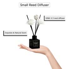 1pc 50ml Plant Flower Fragrance Series Small Square Bottle Fireless Aromatherapy Essential Oil Bedroom Living Room Fragrance Incense Ornaments Home Air Freshener