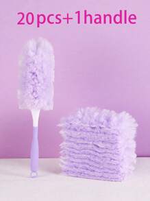 20 Stück/10 Stück, beidseitiges Design, 360 Grad reinigbar. Mikrofaser-Mehrzweck-Staubwedel für schwere Aufgaben, Ersatzkopfe für Staubwedel - Mühelos Staub entfernen von Elektronik, Möbeln, Jalousien und Deckenventilator - (Griff nicht enthalten) - Reinigungsbedarf, Reinigungszubehör