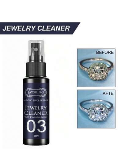 JAYSUING 1pc/30ml Jewelry Cleaner, Watch And Ring Cleaning Spray For Rust Removal, Tarnish Protection And Diamond Care