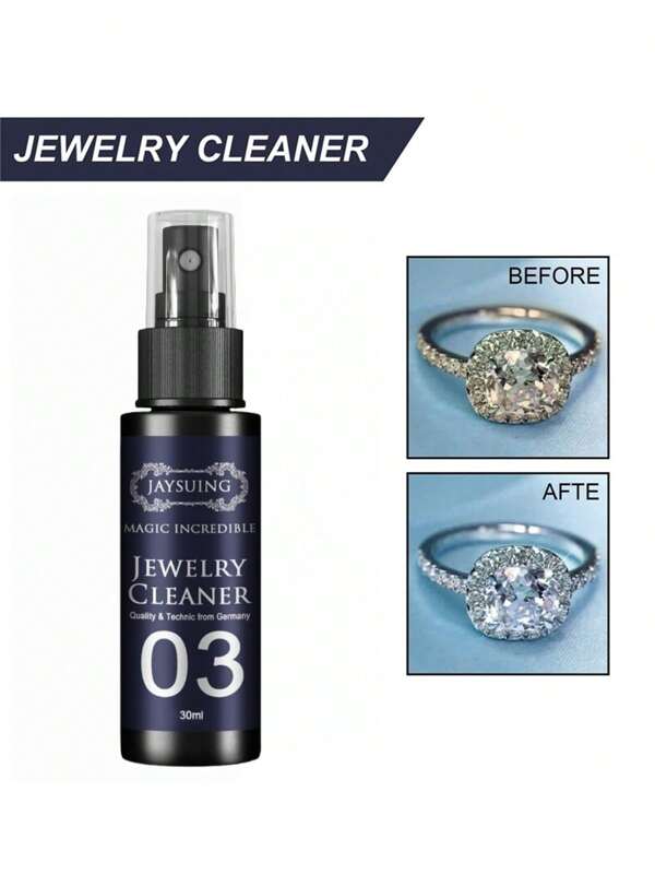 JAYSUING 1 Stück/30ml Schmuckreiniger, Spray zum Reinigen von Uhren und Ringen zur Entfernung von Rost, Schutz vor Anlaufen und Pflege von Diamanten