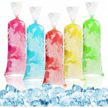 4 paquetes de 12 bolsas para moldes de paletas de hielo mexicanos, bolsas para moldes de paletas de helado casero, envoltorios para paletas, moldes para yogur, helado y batidos, 100 bolsas de plástico para golosinas de hielo - 1 - Ver 2