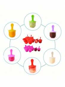 7 Hole Ice Cream & Popsicle Mold - Simple DIY Frozen Snack Maker For Home Kitchen