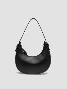 2025春夏新款女士单肩包时尚腋下包简约新月斜挎包别致马鞍包斜挎包 - 彩色 - 查看 9