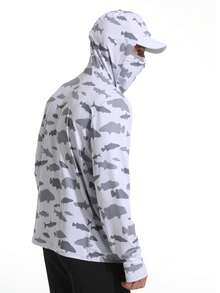 夏季户外钓鱼防晒服海钓冰丝路亚透气户外皮肤衣骑行服 - 彩色 - 查看 9
