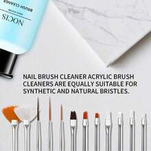 75ml (2.536 Fl Oz) Acrylic & Gel Nail Brush Cleaner Liquid - Professional Artist-Grade Cleaner For Acrylic, Gel, And Dip Nail Brushes Acrylic Press On Nails - Multicolor - View 8
