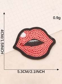 5 buc paiete brodate patch-uri pantofi cu toc înalt accesorii pentru geantă roșie etichetă de flori brodate accesorii de îmbrăcăminte din pânză brodată