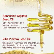 Cápsulas de suero capilar con provitaminas - 40 tratamientos de un solo uso con aceites de macadamia y argán para revivir el cabello dañado - 1 pieza - Ver 6