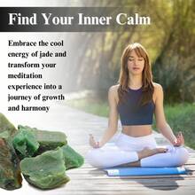 Local Shipping--  Healing Crystals, Stones, Healing Stones, Rock Collection, Agate, Raw Stones ,Crystals, Rocks, Jade, Crystals And Healing Stones(Labradorite, 2 Pcs) - Ngọc bích xanh - Xem 5