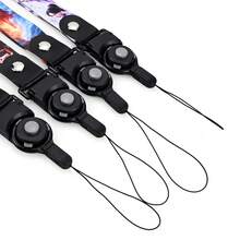 哪吒与敖丙蛇年卡通可拆卸斜挎手机挂绳带指环，学校用品，返校