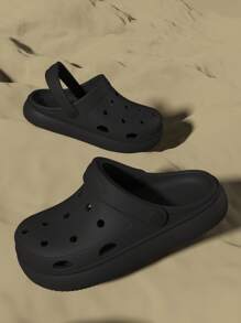 Sandalias casuales y de moda unisex, transpirables y huecas, pantuflas de playa, sandalias de estilo coreano con punta cerrada, adecuadas para el hogar, exteriores, playa y viajes en verano