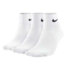 3 Pairs Nike Sports Leg Warmers Set, White Mid-Calf Leg Warmers, Daily Casual & Fitness Essential, Non-Slip Breathable Lightweight, Unisex, Suitable For All Seasons - 白色 - 查看 5