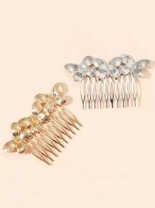 1 pieza Accesorio para el cabello de metal con mariposa vintage, elegante pasador de cabello práctico para uso diario y nupcial, peinetas, peinetas para el cabello, peineta lateral, artículos escolares