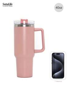 1个40盎司可重复使用真空保温水瓶，带提手、防漏盖和吸管，可长时间保温/保冷。 - 40盎司 - 查看 29