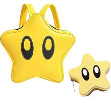 Mochila Estrella Cinco Puntas Ojos Grandes + Bolso De Hombro - Amarillo - Ver 2