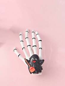 2pcs Skull Hand Hair Accessories, Gothic Style Dark Hair Clips, Niche Personalized Ghost Claw Hair Clips, Broken Hair Clips, Skull Hair Clips, Rose Hair Accessories, Personalized Hair Accessories Back To School