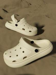 Sandalias casuales y de moda unisex, transpirables y huecas, pantuflas de playa, sandalias de estilo coreano con punta cerrada, adecuadas para el hogar, exteriores, playa y viajes en verano