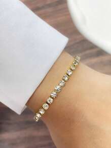 1 pieza Pulsera única y elegante, Cadena de 26 letras A-Z, Pulsera con letra del ojo del diablo, regalo de joyería exquisita para mujer
